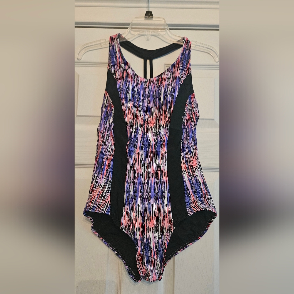 Catalina Multicolor One-Piece Swimsuit Sz 8-10 - Picture 2 of 6